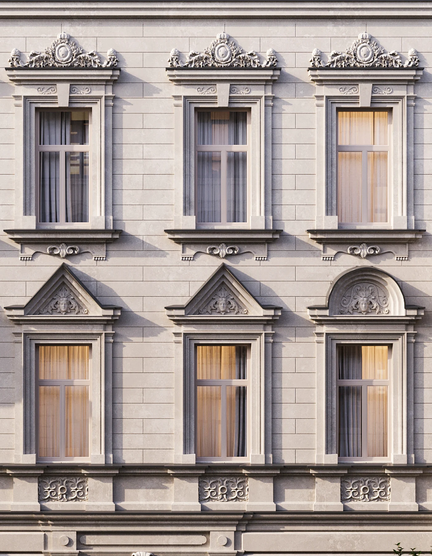 Detail fasády